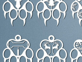 Intra απο ξύλο plywood 3mm-4mm πάχος - Δέσμη κοπής λέιζερ ποδιών σκύλου Δίασταση 30x20 cm INTRAFABR-46894588 - Image 4