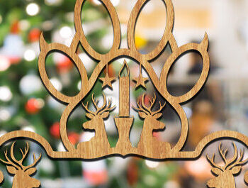 Intra απο ξύλο plywood 3mm-4mm πάχος - Δέσμη κοπής λέιζερ ποδιών σκύλου Δίασταση 30x20 cm INTRAFABR-46894581 - Image 5