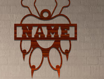 Intra απο ξύλο plywood 3mm-4mm πάχος - Σύμβολο ονόματος ποδιού σκύλου  Δέσμη κοπής με λέιζερ Δίασταση 30x20 cm INTRAFABR-76426566 - Image 2