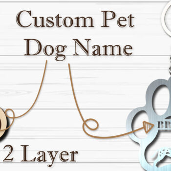 Intra απο ξύλο plywood 3mm-4mm πάχος - Στολίδι για πόδι σκύλου  Δαλματίας Δίασταση 4x4 cm INTRAFABR-92853154 - Image 2