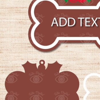 Intra απο ξύλο plywood 3mm-4mm πάχος - Χριστουγεννιάτικο στολίδι Dog Paw Pet Δίασταση 3x3 cm INTRAFABR-44512453 - Image 2