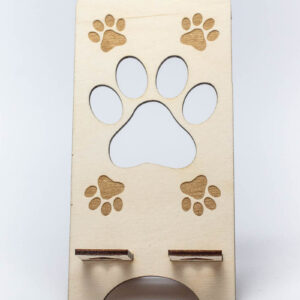 Intra απο ξύλο plywood 3mm-4mm πάχος - Τηλεφωνική βάση Dog Paws Δίασταση 20x20 cm INTRAFABR-66104803