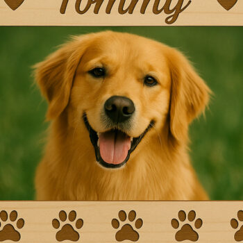 Intra απο ξύλο plywood 3mm-4mm πάχος - Πακέτο φωτογραφιών σκύλου με Laser Cut  Δίασταση 4x4 cm INTRAFABR-120646017 - Image 3