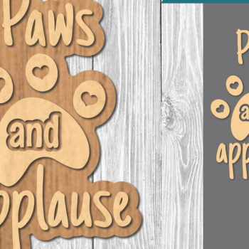 Intra απο ξύλο plywood 3mm-4mm πάχος - Διακόσμηση κοπής με λέιζερ αποσπάσματα σκύλου  10 Δίασταση 20x20 cm INTRAFABR-106886411 - Image 1