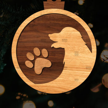 Intra απο ξύλο plywood 3mm-4mm πάχος - Στρογγυλό στολίδι με λέιζερ Δίασταση 6x6 cm INTRAFABR-113645873 - Image 1