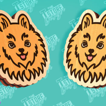 Intra απο ξύλο plywood 3mm-4mm πάχος - Πακέτο σχεδίασης σκουλαρίκια σκουλαρίκια | CNC Δίασταση 3x3 cm INTRAFABR-96201299 - Image 3