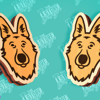 Intra απο ξύλο plywood 3mm-4mm πάχος - Πακέτο σχεδίασης σκουλαρίκια σκουλαρίκια | CNC Δίασταση 3x3 cm INTRAFABR-96201299 - Image 6