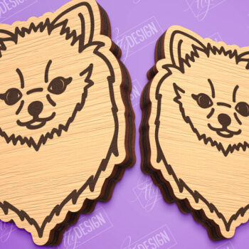 Intra απο ξύλο plywood 3mm-4mm πάχος - Πρότυπο σκουλαρίκια σκουλαρίκια κοπής με λέιζερ Δίασταση 3x3 cm INTRAFABR-96135724 - Image 1