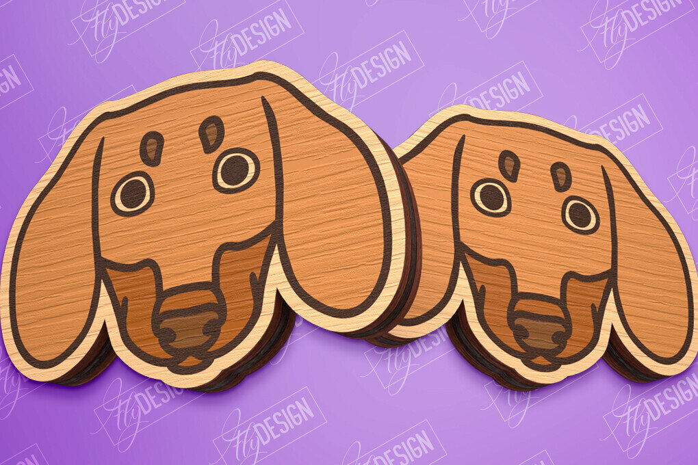 Intra απο ξύλο plywood 3mm-4mm πάχος - Πρότυπο σκουλαρίκια σκουλαρίκια κοπής με λέιζερ Δίασταση 3x3 cm INTRAFABR-96135712