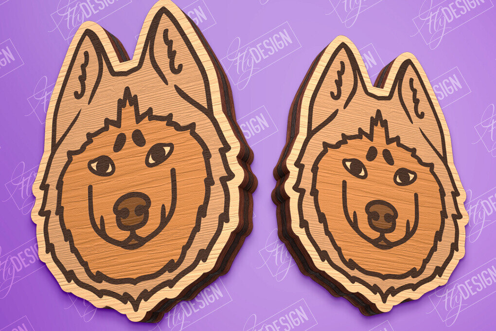 Intra απο ξύλο plywood 3mm-4mm πάχος - Πρότυπο σκουλαρίκια σκουλαρίκια κοπής με λέιζερ Δίασταση 3x3 cm INTRAFABR-96135716