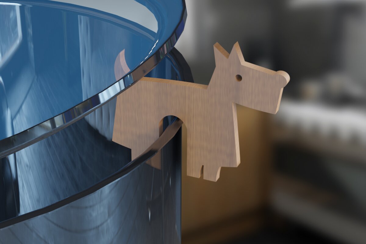 Intra απο ξύλο plywood 3mm-4mm πάχος - Σκύλος . Pot Prop Laser Cut Δίασταση 30x20 cm INTRAFABR-79049717