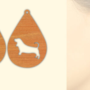 Intra απο ξύλο plywood 3mm-4mm πάχος - Ξύλινα σκουλαρίκια με λέιζερ  Δίασταση 3x3 cm INTRAFABR-65585864