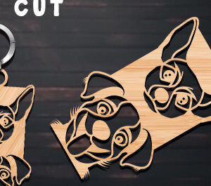 Intra απο ξύλο plywood 3mm-4mm πάχος - Ξύλινα μπρελόκ για σκύλους με λέιζερ  Δίασταση 4x4 cm INTRAFABR-98539764