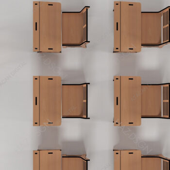 Intra απο ξύλο plywood 3mm-4mm πάχος - Σετ κουκλόσπιτο Κρεβάτι βρεφικής κούνιας, σχολικό γραφείο Δίασταση 30x20 cm INTRAFABR-68566508 - Image 11