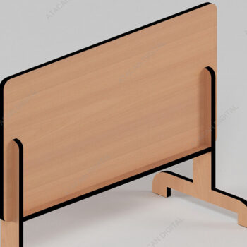 Intra απο ξύλο plywood 3mm-4mm πάχος - Σετ κουκλόσπιτο Κρεβάτι βρεφικής κούνιας, σχολικό γραφείο Δίασταση 30x20 cm INTRAFABR-68566508 - Image 13