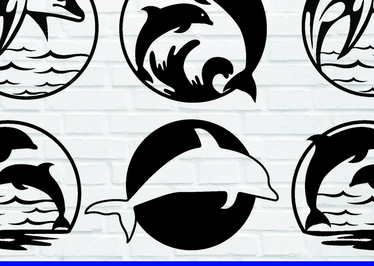 Intra απο ξύλο plywood 3mm-4mm πάχος -  με λέιζερ Dolphin Metal Art Wall Art Δίασταση 40x50 cm INTRAFABR-76878768