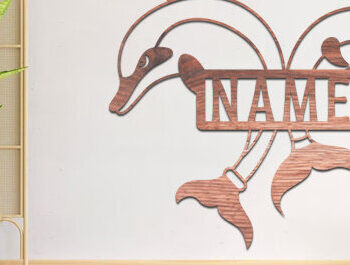 Intra απο ξύλο plywood 3mm-4mm πάχος - Πακέτο κοπής λέιζερ  Sign Name Dolphin Δίασταση 30x20 cm INTRAFABR-74990805 - Image 4