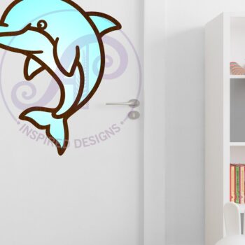Intra απο ξύλο plywood 3mm-4mm πάχος - Dolphin Two Layer Cut out Laser Cut Wall Δίασταση 30x20 cm INTRAFABR-115336370 - Image 2