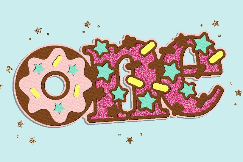 Intra απο ξύλο plywood 3mm-4mm πάχος - Donut One Topper 3D  Δίασταση 20x20 cm INTRAFABR-119730360