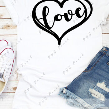 Intra απο ξύλο plywood 3mm-4mm πάχος - Doodle Heart Cut File Δίασταση 20x20 cm INTRAFABR-117721038 - Image 2