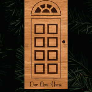 Intra απο ξύλο plywood 3mm-4mm πάχος - Χριστουγεννιάτικο στολίδι πόρτας  Δίασταση 6x6 cm INTRAFABR-109681609