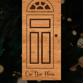 Intra απο ξύλο plywood 3mm-4mm πάχος - Χριστουγεννιάτικο στολίδι πόρτας  Δίασταση 6x6 cm INTRAFABR-109681668 - Image 1