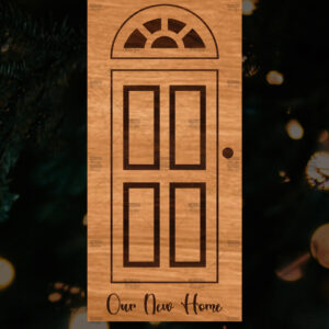 Intra απο ξύλο plywood 3mm-4mm πάχος - Χριστουγεννιάτικο στολίδι πόρτας  Δίασταση 6x6 cm INTRAFABR-109681580