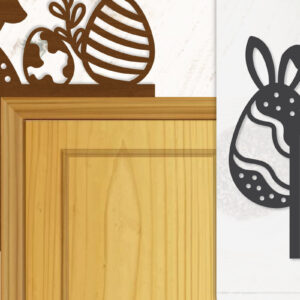 Intra απο ξύλο plywood 3mm-4mm πάχος - Γωνία πόρτας Καλό Πασχαλινό Αυγό Lasercut Δίασταση 20x20 cm INTRAFABR-116013640