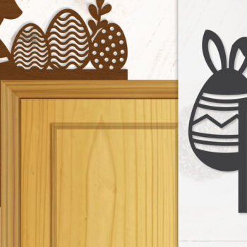 Intra απο ξύλο plywood 3mm-4mm πάχος - Γωνία πόρτας Καλό Πασχαλινό Αυγό Lasercut Δίασταση 20x20 cm INTRAFABR-116013647 - Image 6