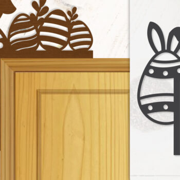Intra απο ξύλο plywood 3mm-4mm πάχος - Γωνία πόρτας Καλό Πασχαλινό Αυγό Lasercut Δίασταση 20x20 cm INTRAFABR-116013647 - Image 8