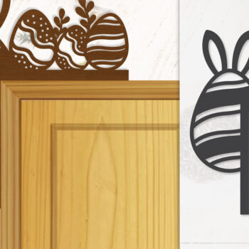 Intra απο ξύλο plywood 3mm-4mm πάχος - Γωνία πόρτας Καλό Πασχαλινό Αυγό Lasercut Δίασταση 20x20 cm INTRAFABR-116013647 - Image 9