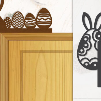 Intra απο ξύλο plywood 3mm-4mm πάχος - Γωνία πόρτας Καλό Πασχαλινό Αυγό Lasercut Δίασταση 20x20 cm INTRAFABR-116013647 - Image 11