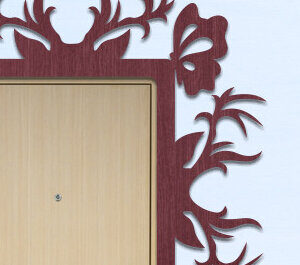 Intra απο ξύλο plywood 3mm-4mm πάχος - Γωνιακή πόρτα  Cut Laser Δίασταση 40x50 cm INTRAFABR-69865352