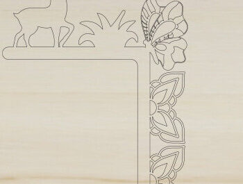 Intra απο ξύλο plywood 3mm-4mm πάχος - Γωνιακή πόρτα  Cut Laser Δίασταση 40x50 cm INTRAFABR-69865378 - Image 3