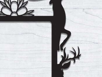 Intra απο ξύλο plywood 3mm-4mm πάχος - Γωνιακή πόρτα  Cut Laser Δίασταση 40x50 cm INTRAFABR-69865406 - Image 2