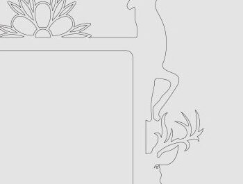 Intra απο ξύλο plywood 3mm-4mm πάχος - Γωνιακή πόρτα  Cut Laser Δίασταση 40x50 cm INTRAFABR-69865406 - Image 3