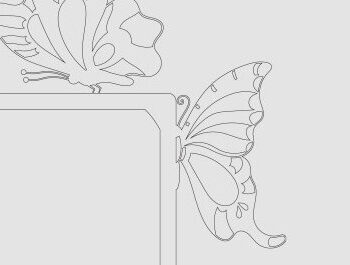 Intra απο ξύλο plywood 3mm-4mm πάχος - Γωνιακή πόρτα  Cut Laser Δίασταση 40x50 cm INTRAFABR-69865416 - Image 3