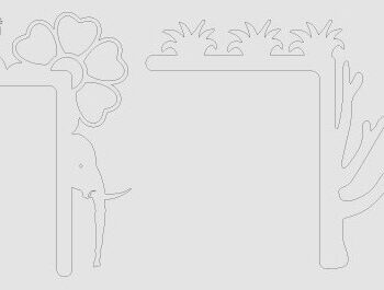 Intra απο ξύλο plywood 3mm-4mm πάχος - Γωνιακή πόρτα  Cut Laser Δίασταση 40x50 cm INTRAFABR-69865429 - Image 3