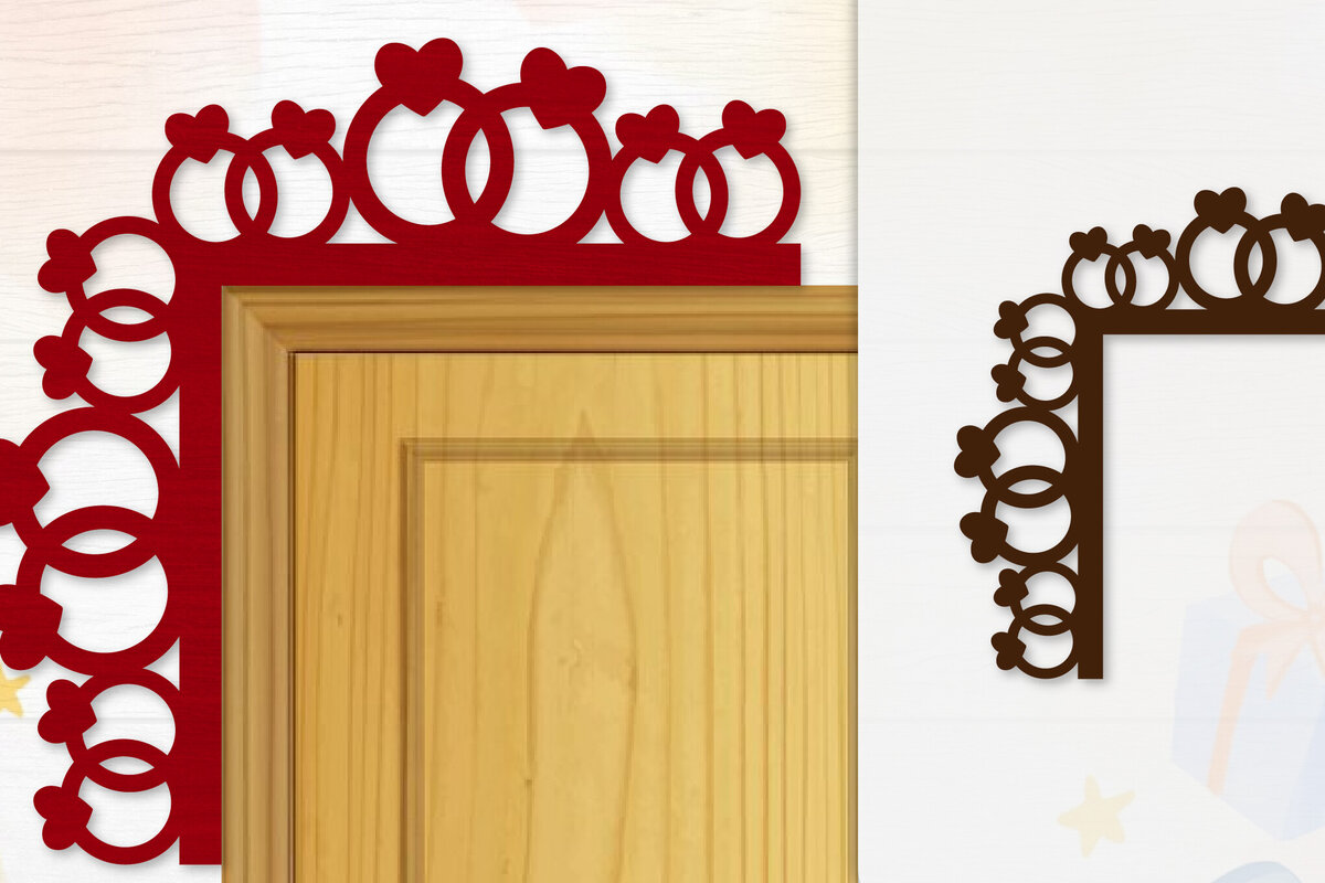 Intra απο ξύλο plywood 3mm-4mm πάχος - Γωνιακή πόρτα για Valentine Lasercut Δίασταση 20x20 cm INTRAFABR-114810266