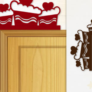 Intra απο ξύλο plywood 3mm-4mm πάχος - Γωνιακή πόρτα για Valentine Lasercut Δίασταση 20x20 cm INTRAFABR-114810295