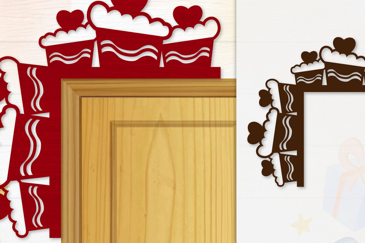 Intra απο ξύλο plywood 3mm-4mm πάχος - Γωνιακή πόρτα για Valentine Lasercut Δίασταση 20x20 cm INTRAFABR-114810295