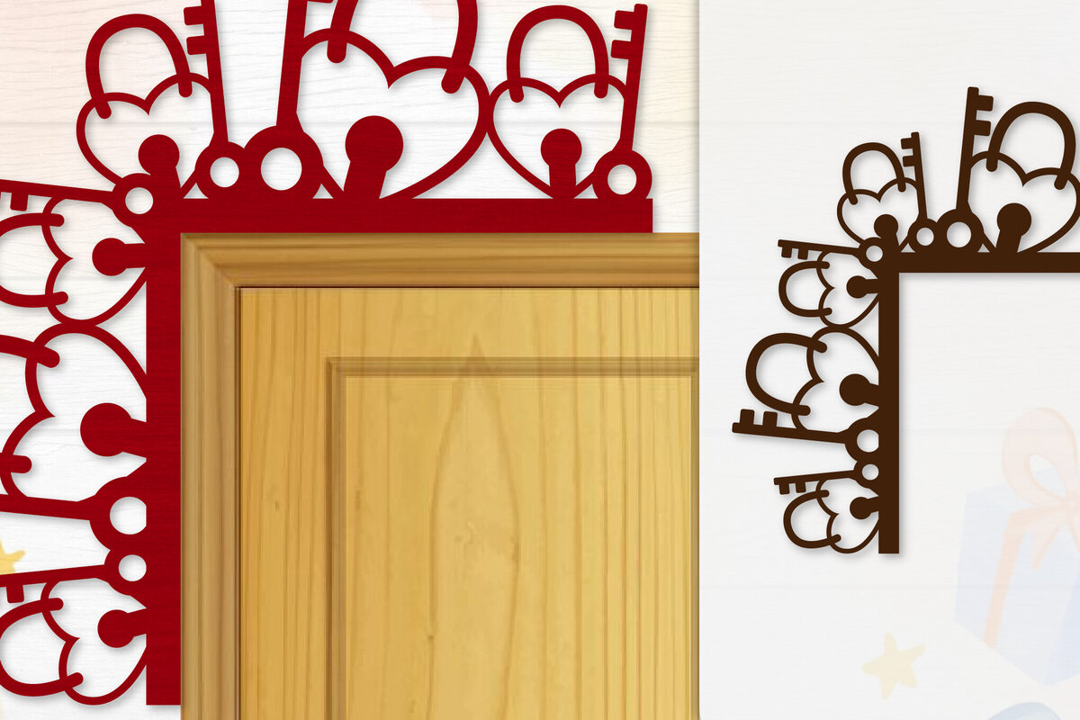 Intra απο ξύλο plywood 3mm-4mm πάχος - Γωνιακή πόρτα για Valentine Lasercut Δίασταση 20x20 cm INTRAFABR-114810352