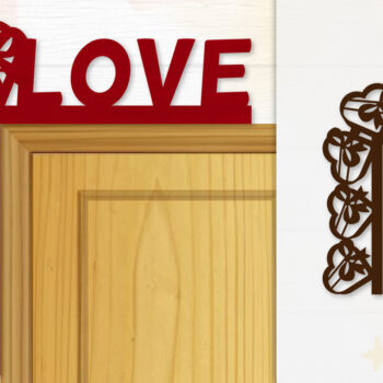 Intra απο ξύλο plywood 3mm-4mm πάχος - Γωνιακή πόρτα για Valentine Lasercut Δίασταση 20x20 cm INTRAFABR-114810401 - Image 1