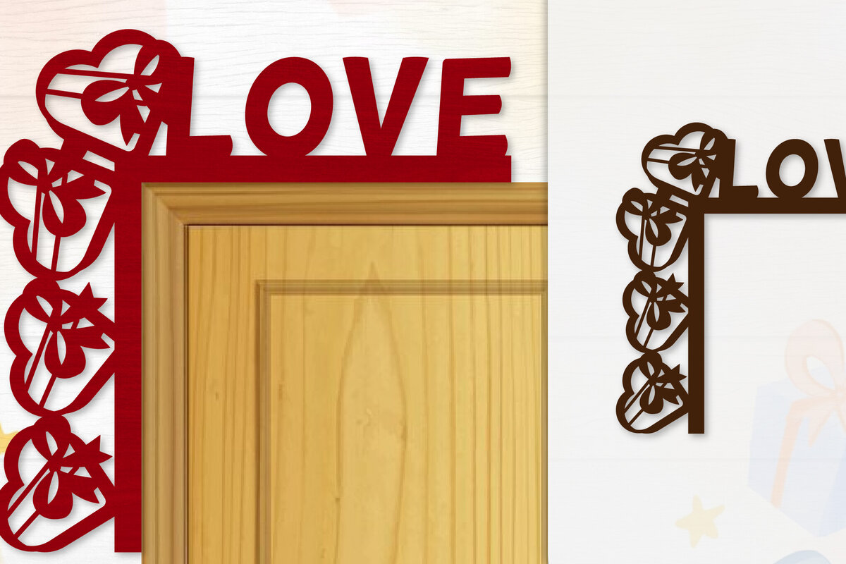 Intra απο ξύλο plywood 3mm-4mm πάχος - Γωνιακή πόρτα για Valentine Lasercut Δίασταση 20x20 cm INTRAFABR-114810401