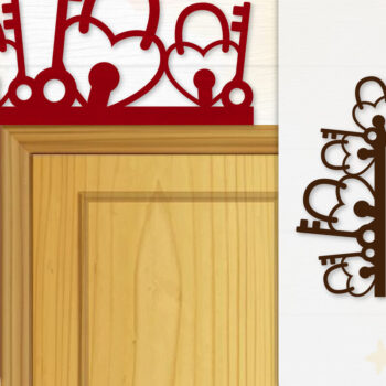 Intra απο ξύλο plywood 3mm-4mm πάχος - Γωνιακό Πορτάκι Valentine Lasercut BUNDLE 12 Δίασταση 20x20 cm INTRAFABR-114810593 - Image 8