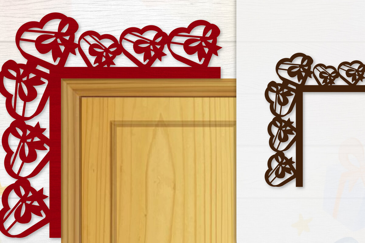 Intra απο ξύλο plywood 3mm-4mm πάχος - Γωνιακή πόρτα για Valentine Lasercut Δίασταση 20x20 cm INTRAFABR-114810139