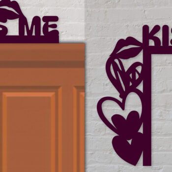 Intra απο ξύλο plywood 3mm-4mm πάχος - Γωνιακή πόρτα του Αγίου Βαλεντίνου Δίασταση 30x20 cm INTRAFABR-89056616 - Image 1