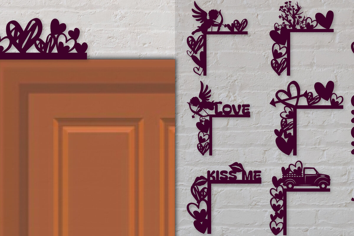 Intra απο ξύλο plywood 3mm-4mm πάχος - Πορτάκι Γωνιακό για Αγίου Βαλεντίνου Δίασταση 30x20 cm INTRAFABR-89057437