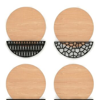 Intra απο ξύλο plywood 3mm-4mm πάχος - Δέσμη κρεμάστρας πόρτας , Πόρτες με σχέδια Δίασταση 30x20 cm INTRAFABR-39970096 - Image 2