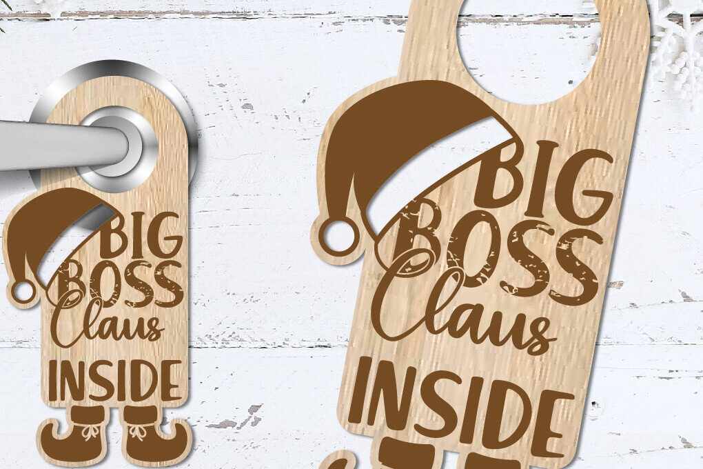 Intra απο ξύλο plywood 3mm-4mm πάχος - Κρεμάστρα πόρτας | Χριστουγεννιάτικο λέιζερ Δίασταση 1x10 cm INTRAFABR-80842322